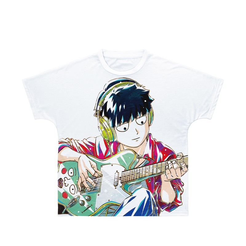 モブサイコ100 III 描き下ろし 影山茂夫 演奏Ver. Ani-Art フルグラフィックTシャツ ユニセックス Lサイズ