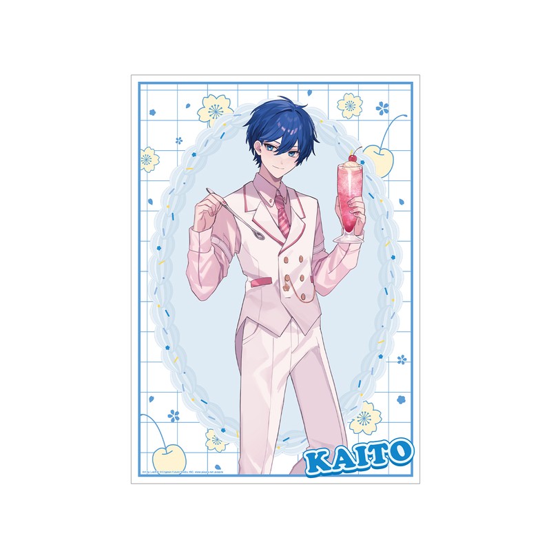 桜ミク 描き下ろし KAITO 桜パーティーVer. Art by しゅがお A3マット加工ポスター