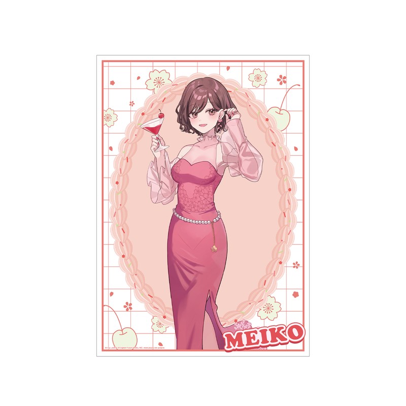 桜ミク 描き下ろし MEIKO 桜パーティーVer. Art by しゅがお A3マット加工ポスター