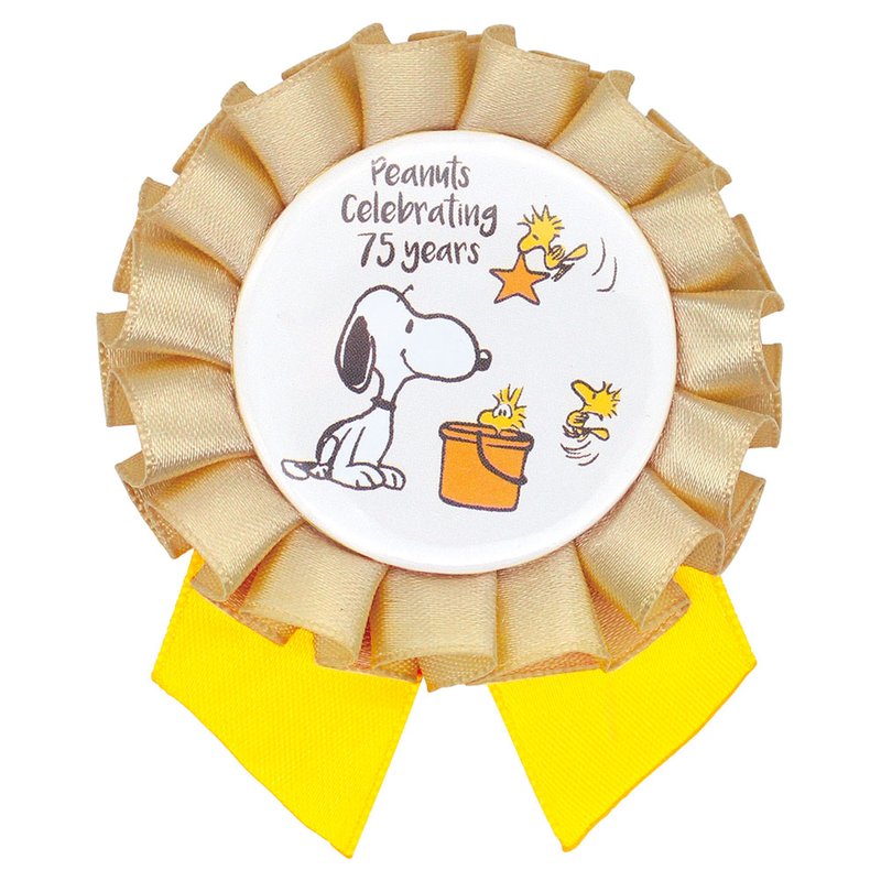 PEANUTS シークレットロゼット缶バッジ Happiness is 75 years of Peanuts