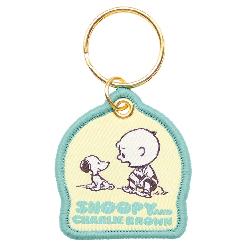 PEANUTS トレーディングワッペンキーリング Happiness is 75 years of Peanuts