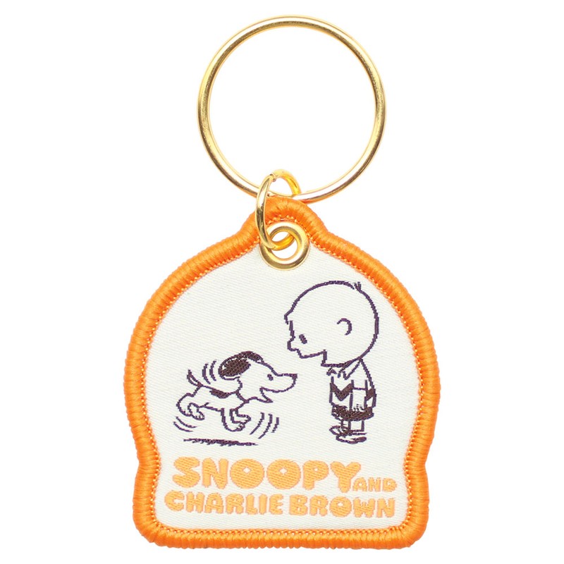 PEANUTS トレーディングワッペンキーリング Happiness is 75 years of Peanuts