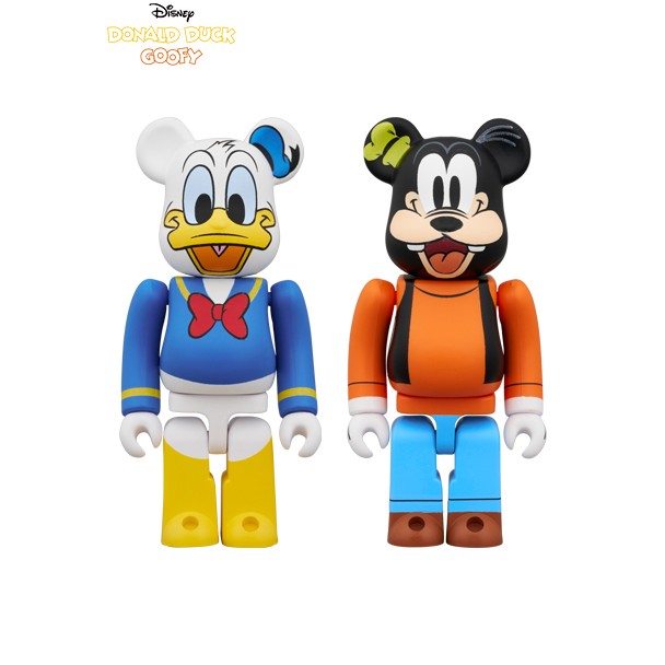 BE@RBRICK DONALD DUCK & GOOFY 2PCS SET