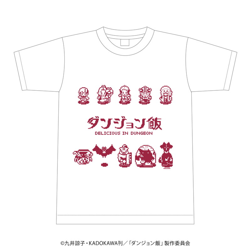 Tシャツ「ダンジョン飯」01/整列デザイン(公式イラスト)(Lサイズ)