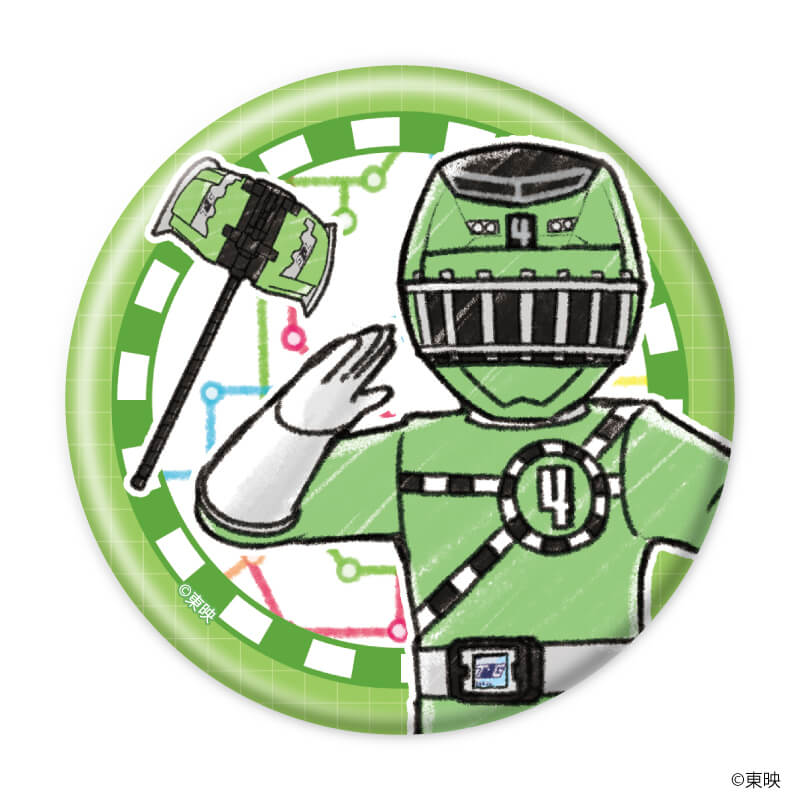 缶バッジ「烈車戦隊トッキュウジャー」01/コンプリートBOX(全6種)(グラフアートイラスト)