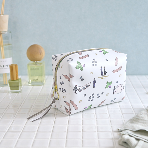 刀剣乱舞ONLINE 鬼頭祈コラボ ボックスポーチ（南海太郎朝尊・肥前忠広と黒豆）