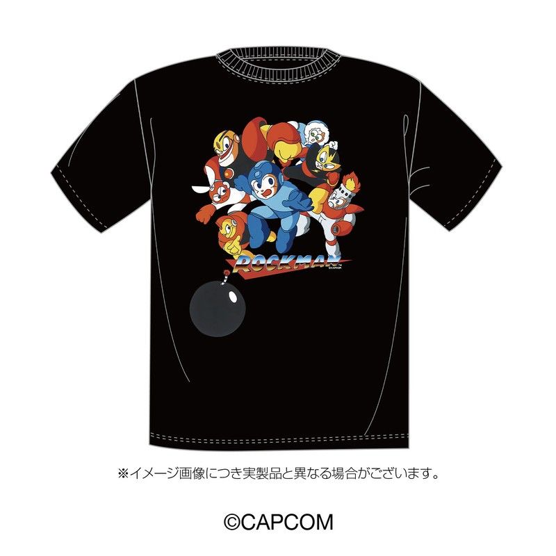 ロックマン ロックマンTシャツ ブラック Lサイズ