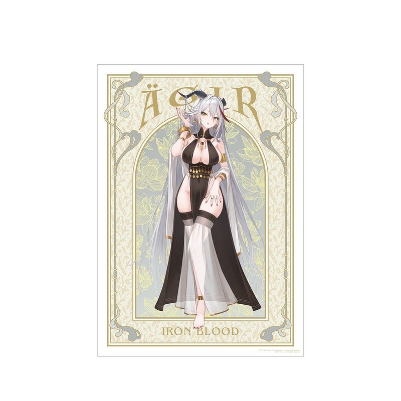 アズールレーン 描き起こしイラスト エーギル 踊り子Ver. A3マット加工ポスター