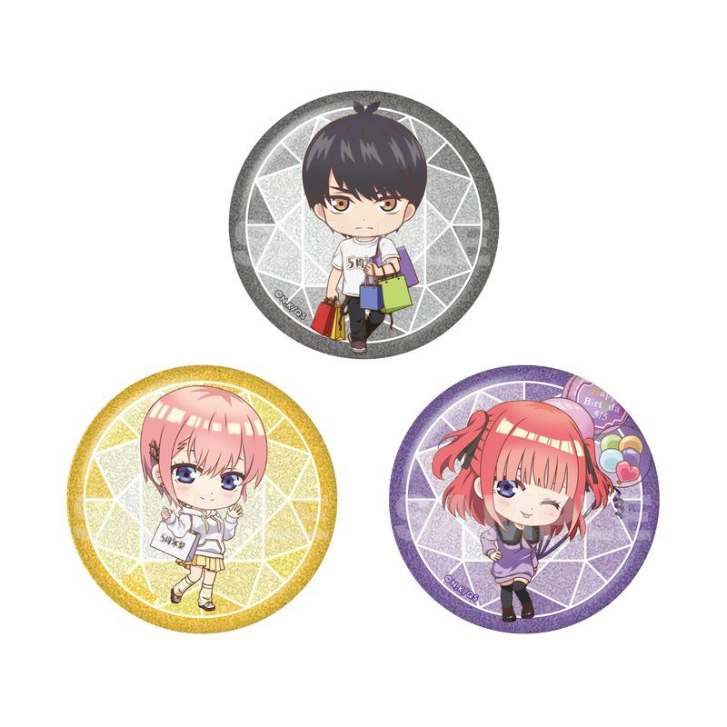 五等分の花嫁∽ グリッター缶バッジ 01 BOX B