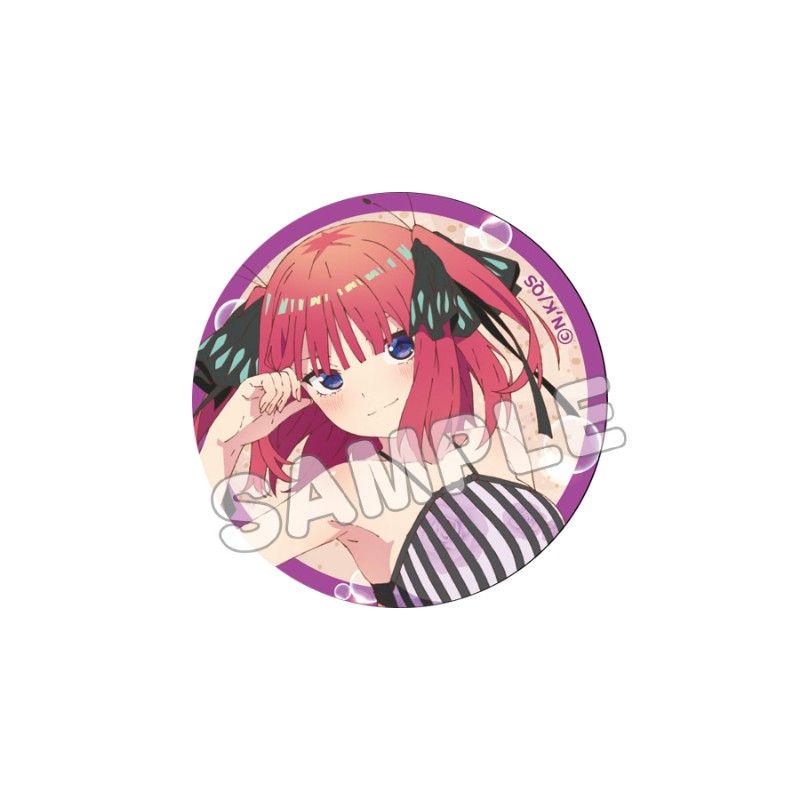 五等分の花嫁∽ 描き下ろし缶バッジ 水着 中野二乃