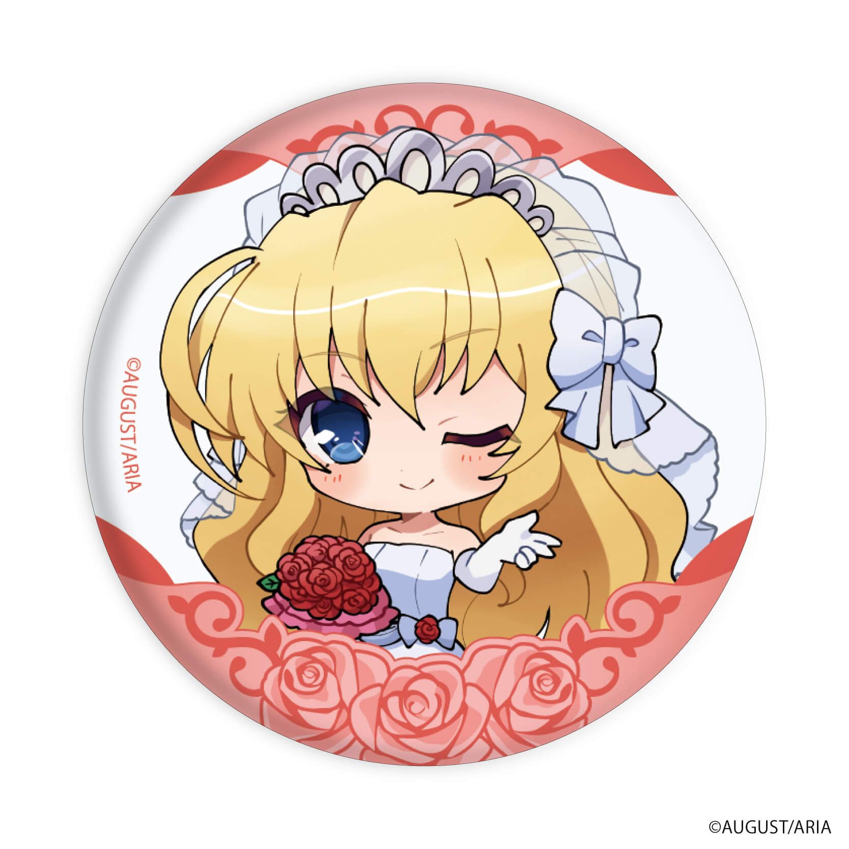 缶バッジ「FORTUNE ARTERIAL」01/ウェディングドレスver. コンプリートBOX(全5種)(ミニキャライラスト)