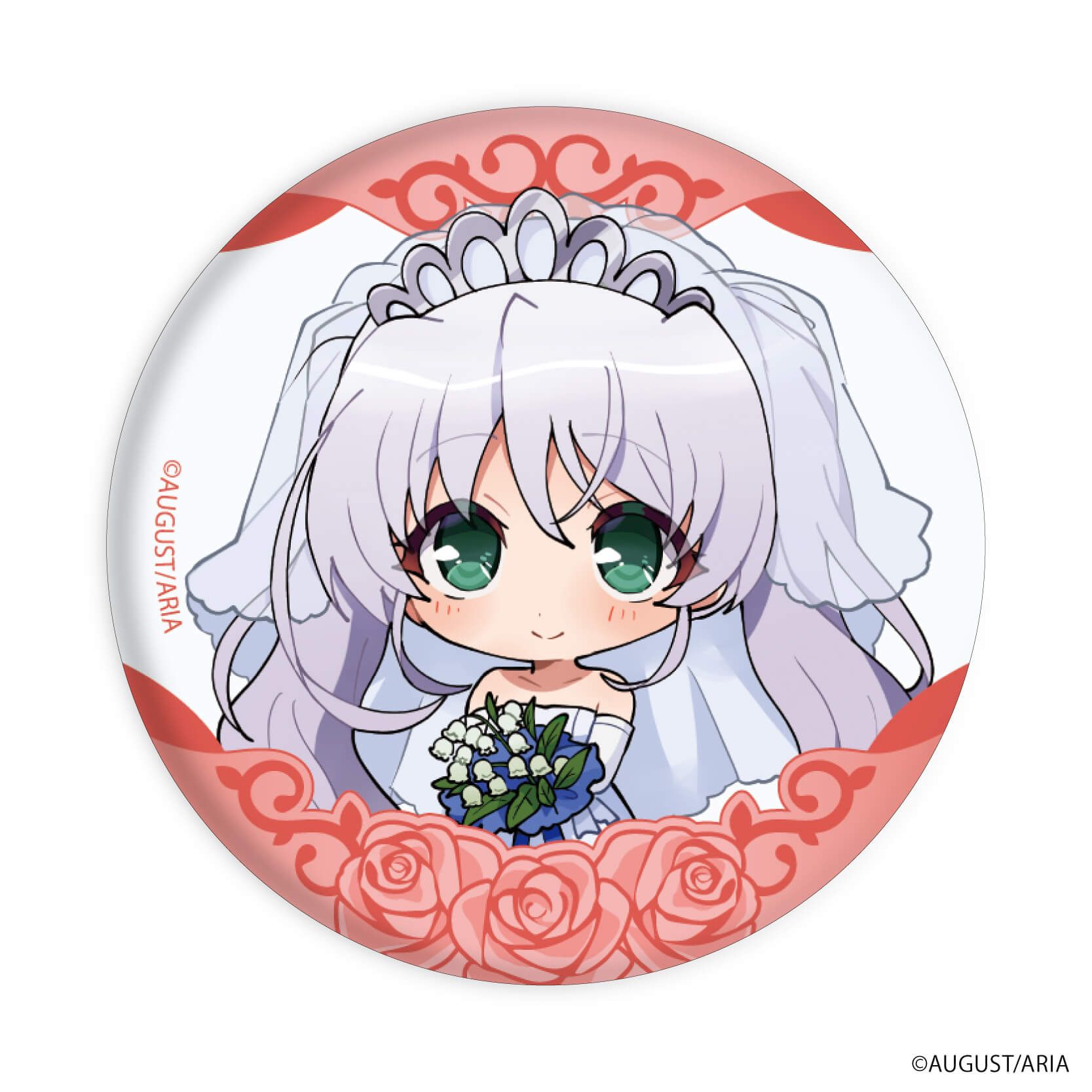 缶バッジ「FORTUNE ARTERIAL」01/ウェディングドレスver. コンプリートBOX(全5種)(ミニキャライラスト)