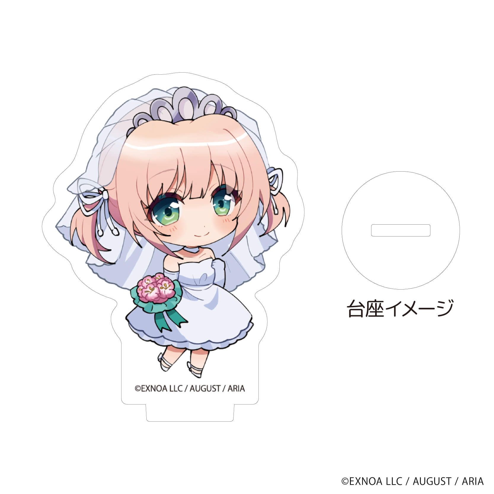 アクリルぷちスタンド「あいりすミスティリア！～少女のつむぐ夢の秘跡～」07/ウェディングドレスver. コンプリートBOX(全5種)(ミニキャライラスト)