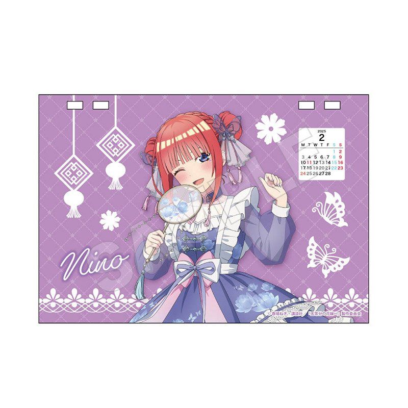 五等分の花嫁∽ デスクカレンダー 2025