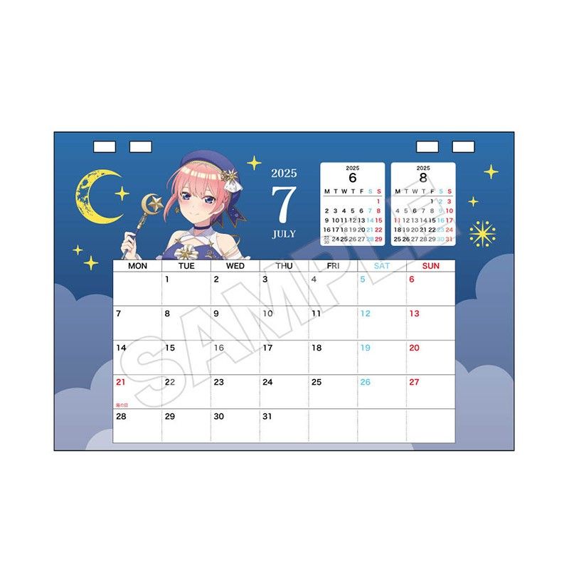 五等分の花嫁∽ デスクカレンダー 2025