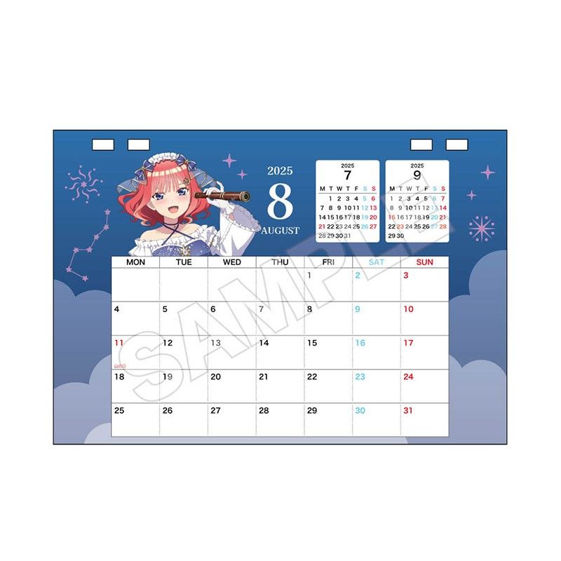 五等分の花嫁∽ デスクカレンダー 2025