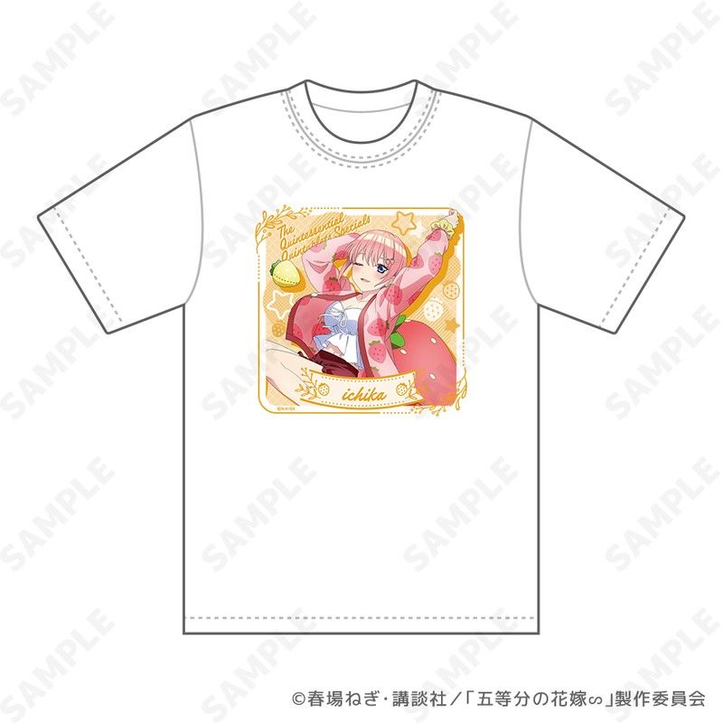 五等分の花嫁∽ いちごルームウェア Tシャツ 1 一花 ユニセックス Lサイズ