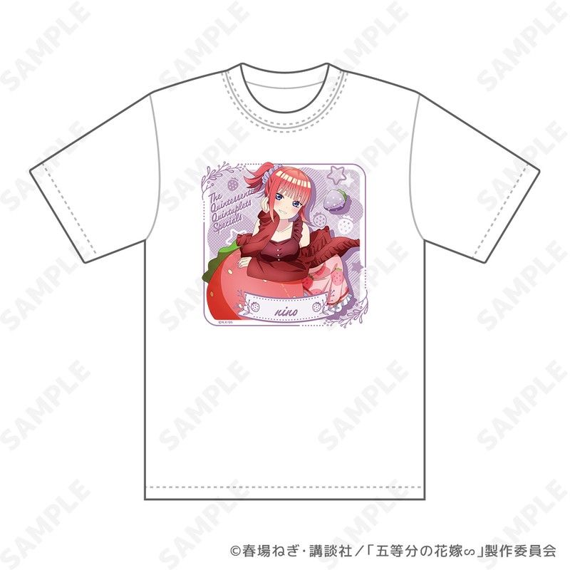 五等分の花嫁∽ いちごルームウェア Tシャツ 2 二乃 ユニセックス XLサイズ