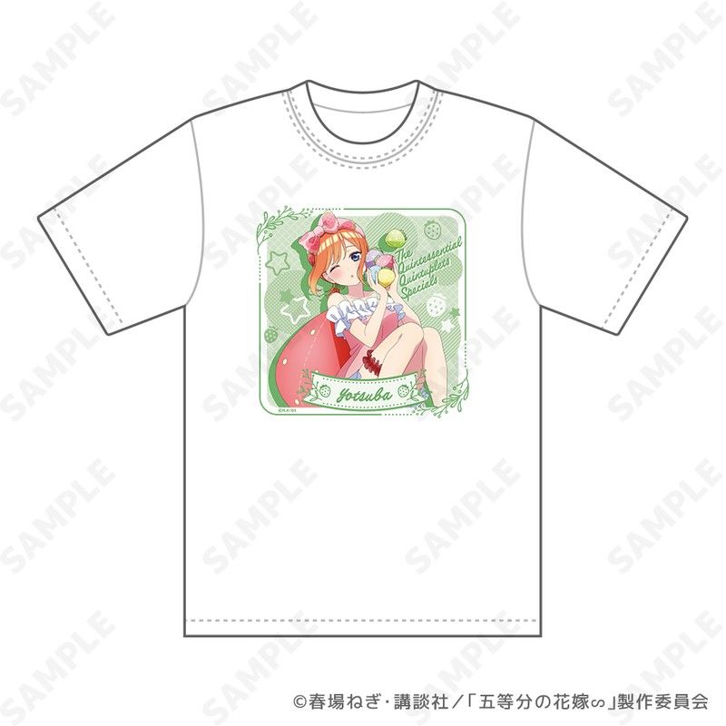 五等分の花嫁∽ いちごルームウェア Tシャツ 4 四葉 ユニセックス Lサイズ