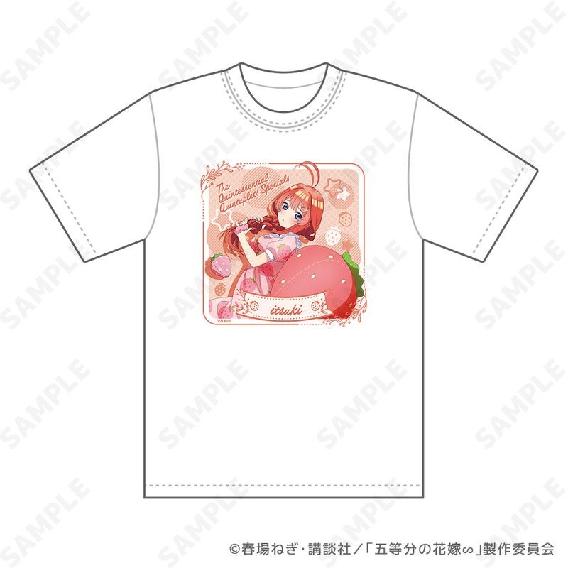 五等分の花嫁∽ いちごルームウェア Tシャツ 5 五月 ユニセックス Lサイズ