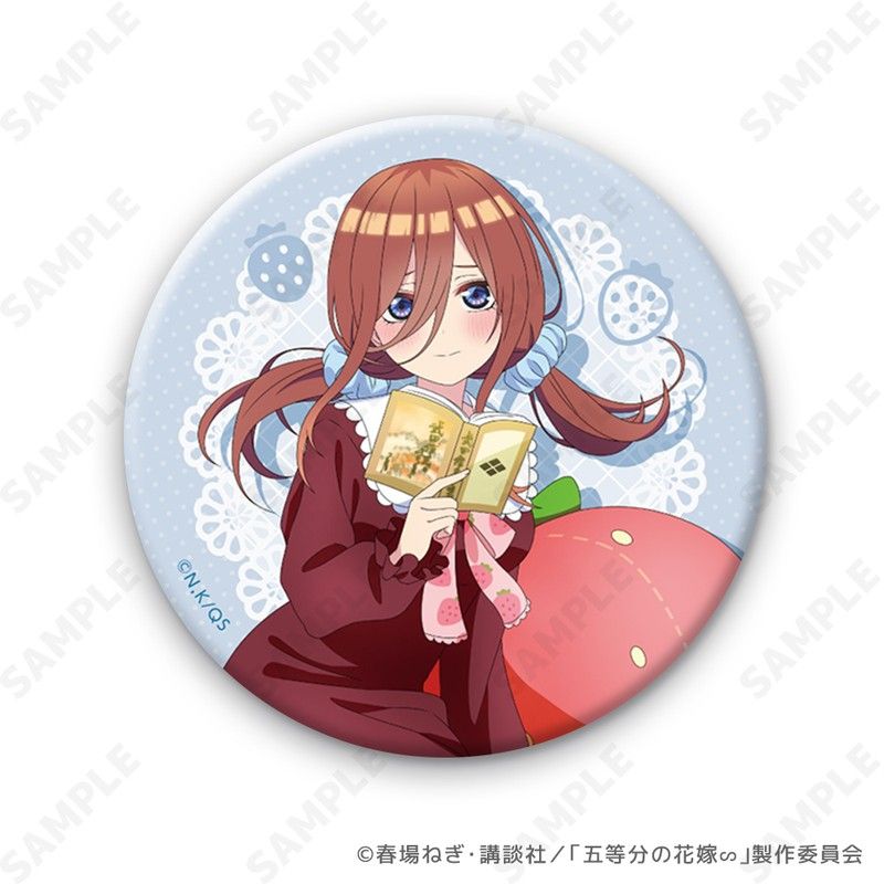 五等分の花嫁∽ いちごルームウェア トレーディング缶バッジ