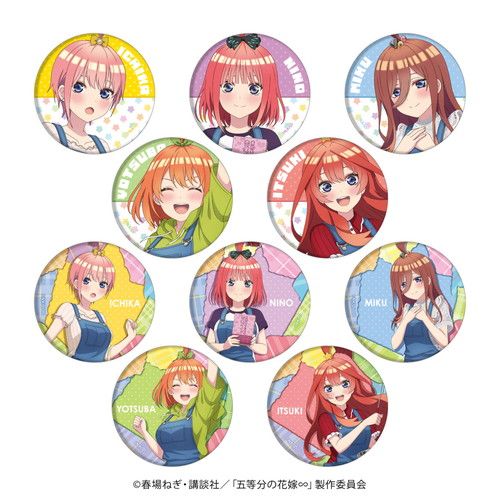 缶バッジ「五等分の花嫁∽」06/らいはコーデver. コンプリートBOX(全10種)(描き下ろしイラスト)