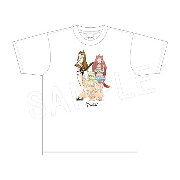 ヤニねこ Tシャツ ハメちゃんねるVer. Lサイズ