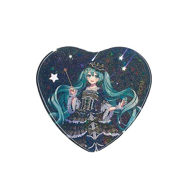 BABY, THE STARS SHINE BRIGHT × 初音ミク ハート型缶バッジ