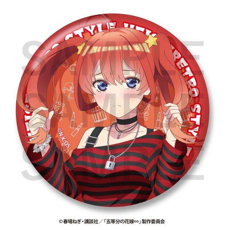 五等分の花嫁∽ -平成レトロStyle- トレーディングメタリック缶バッジ