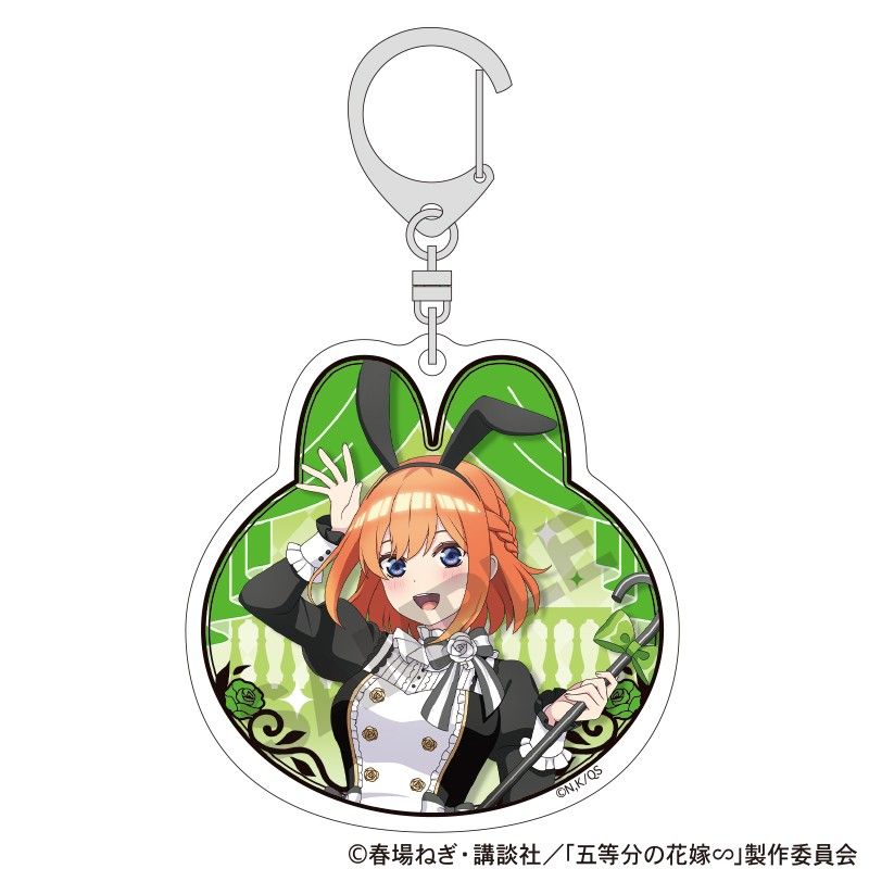 五等分の花嫁∽ アクリルキーホルダー 中野四葉 モノクロバニードレス