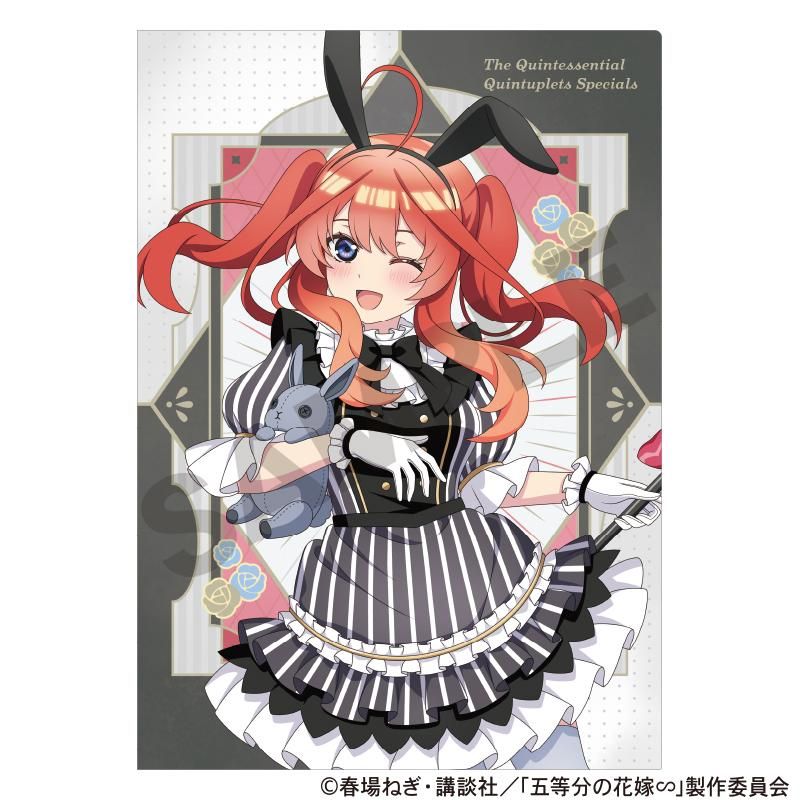 五等分の花嫁∽ シングルクリアファイル 中野五月 モノクロバニードレス