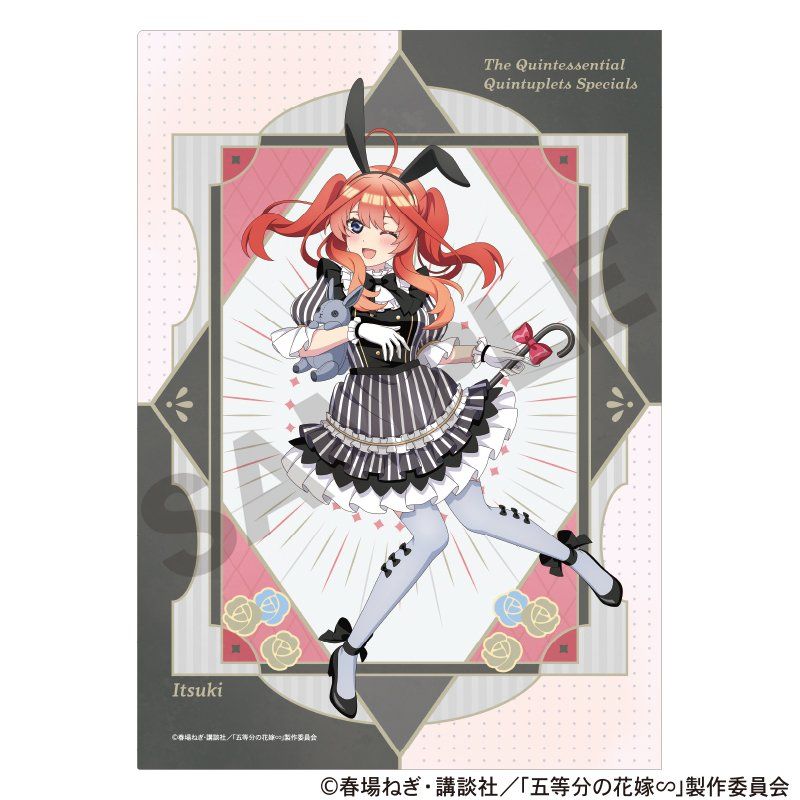 五等分の花嫁∽ シングルクリアファイル 中野五月 モノクロバニードレス