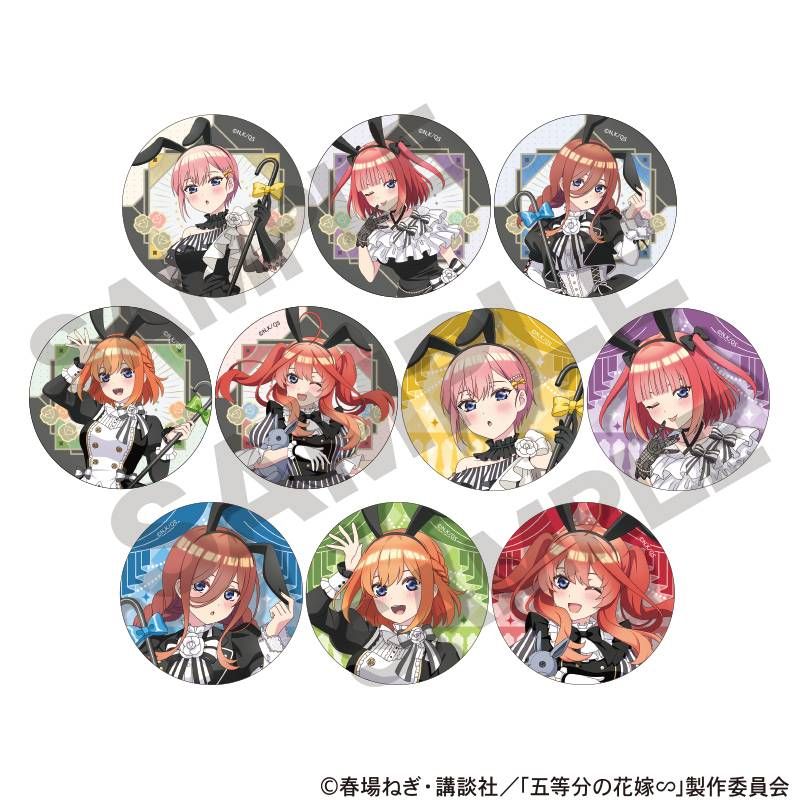 五等分の花嫁∽ トレーディング缶バッジ モノクロバニードレス