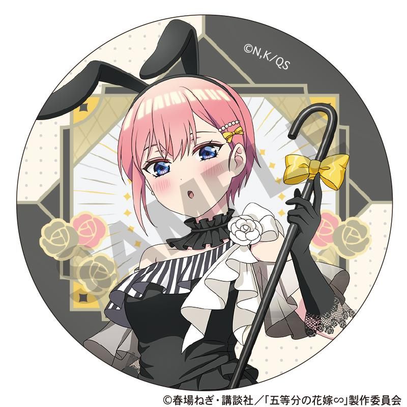 五等分の花嫁∽ トレーディング缶バッジ モノクロバニードレス