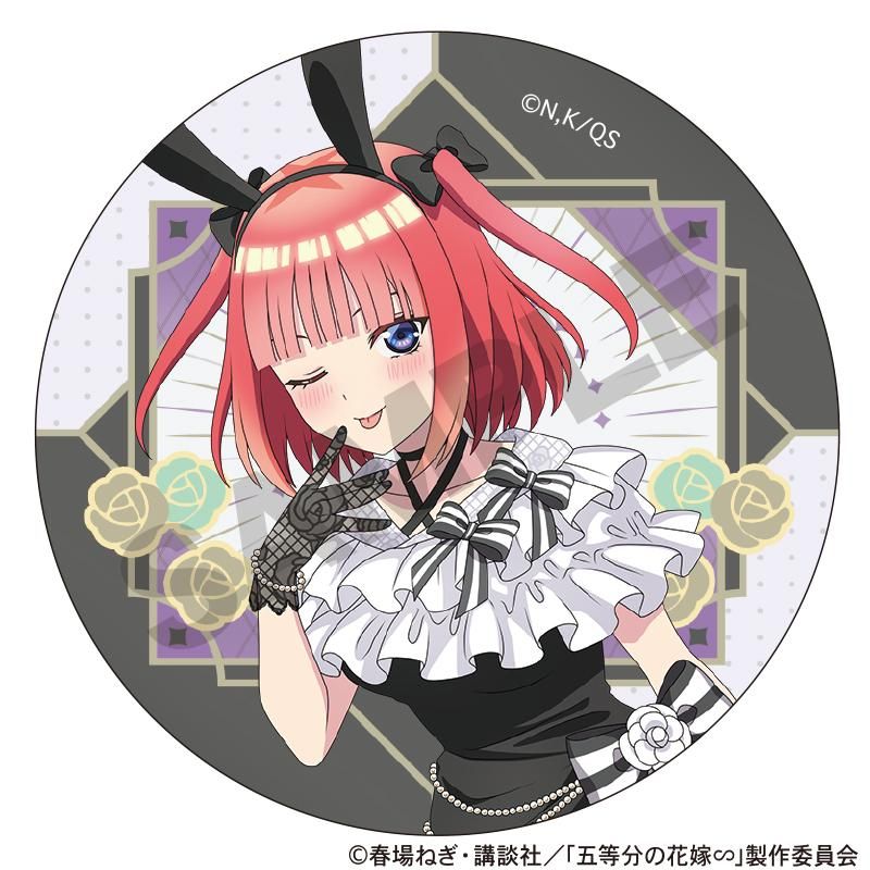 五等分の花嫁∽ トレーディング缶バッジ モノクロバニードレス