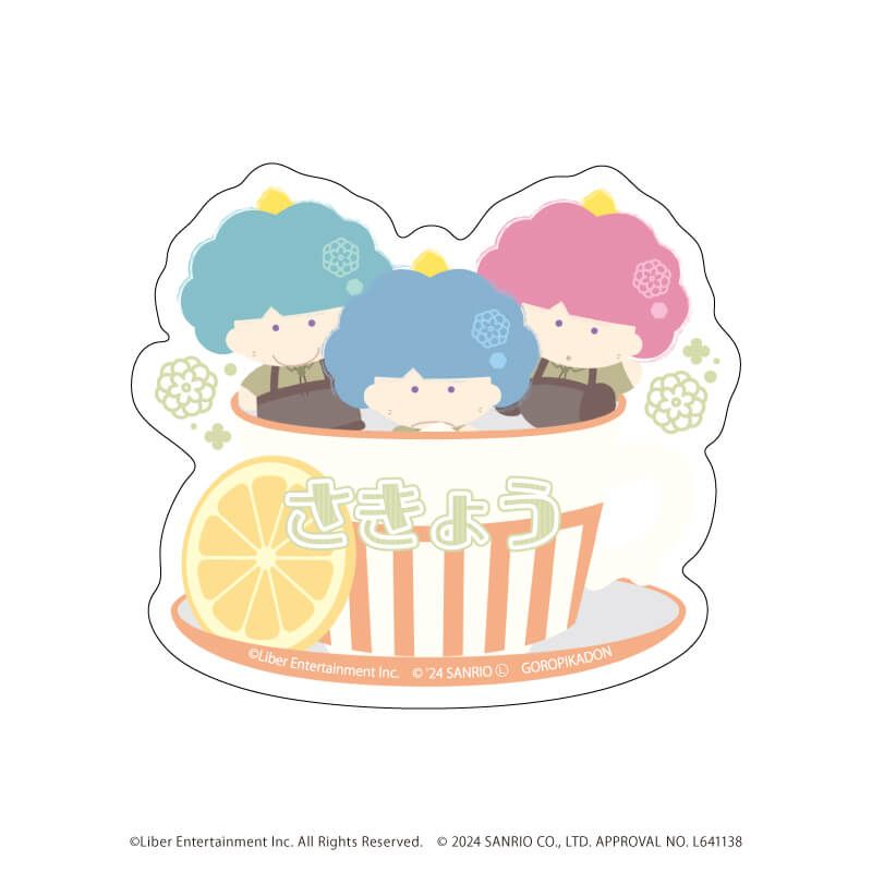 おなまえプレートバッジ「A3!×Sanrio characters」06/A＆W コンプリートBOX(全12種)(ミニキャライラスト)