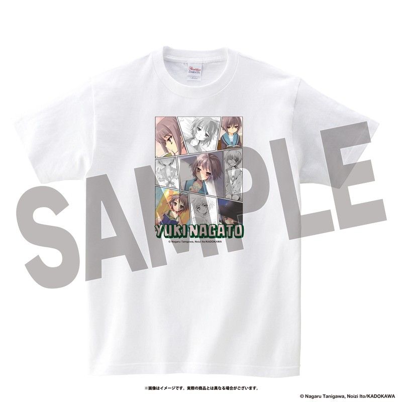 涼宮ハルヒの憂鬱 半袖Tシャツ 長門有希 Lサイズ