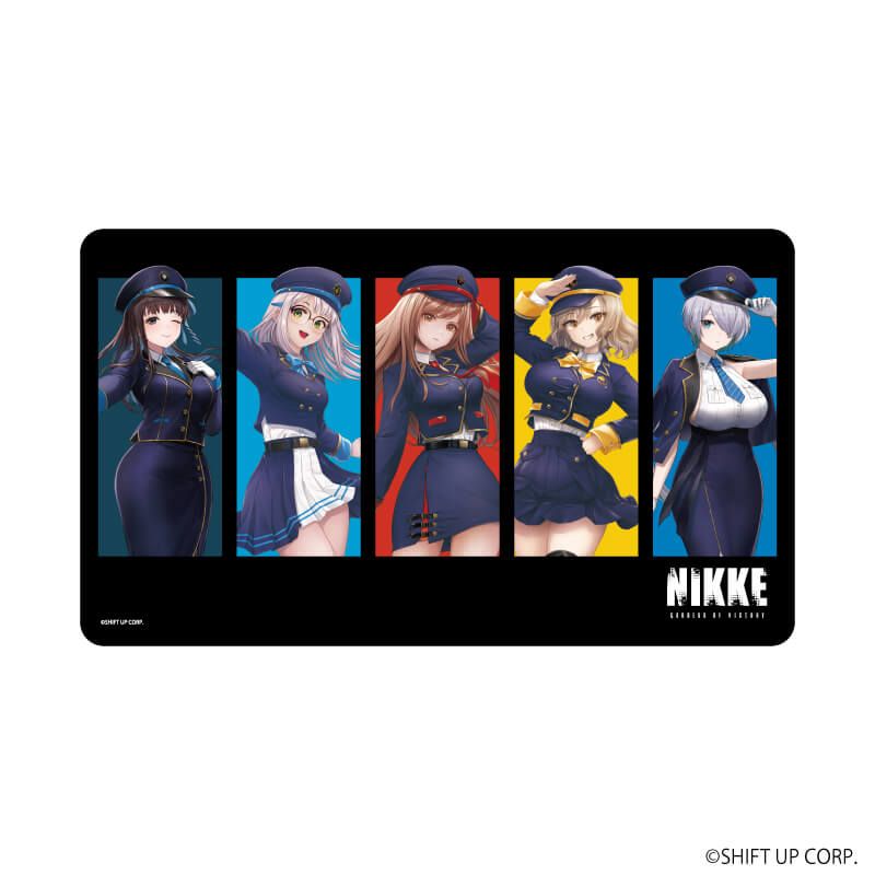 プレミアムマルチラバーマット「勝利の女神：NIKKE」01/集合デザイン 駅員風衣装ver.(描き起こしイラスト)