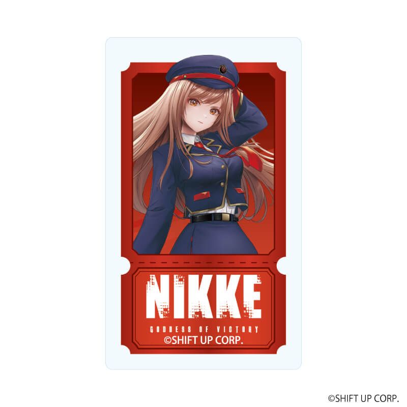 アクリルダイカットステッカー「勝利の女神：NIKKE」01/ラピ 駅員風衣装ver.(描き起こしイラスト)