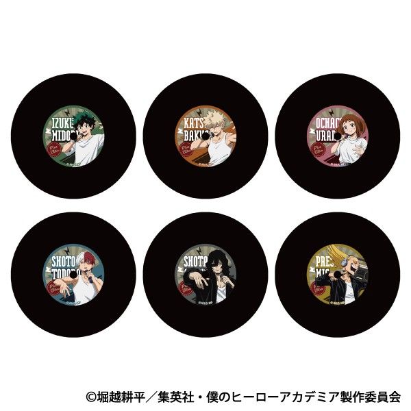 僕のヒーローアカデミア レコード風コースターコレクション U.A. BEAT BOXER