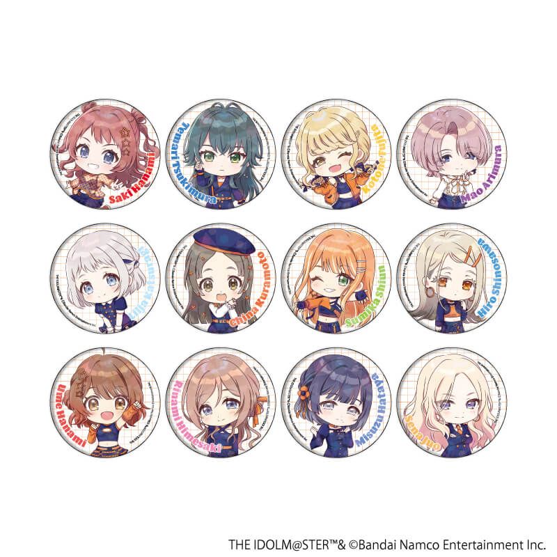 ホログラム缶バッジ(57mm)「学園アイドルマスター」02/シミラールック衣装ver. コンプリートBOX(全12種)(ミニキャライラスト)