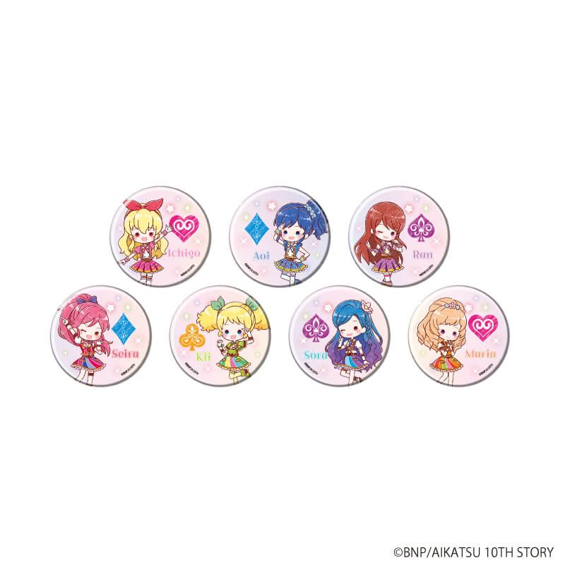 缶バッジ「アイカツ！」10/スクールドレスver. コンプリートBOX(全7種)(グラフアートイラスト)