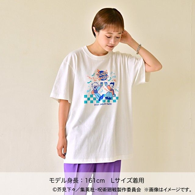 呪術廻戦 アグリーセーターパーティー! クルーネックTシャツ 五条・夏油 懐玉・玉折 Lサイズ