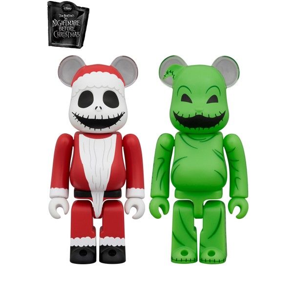 BE@RBRICK SANTA JACK & OOGIE BOOGIE 2PCS SET