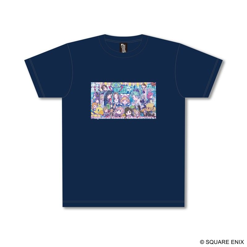 #SQkawaii Sounds -FINAL FANTASY- Tシャツ ネイビー