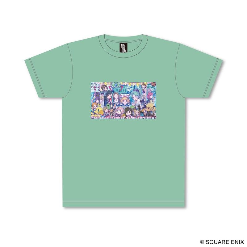 #SQkawaii Sounds -FINAL FANTASY- Tシャツ ミントグリーン