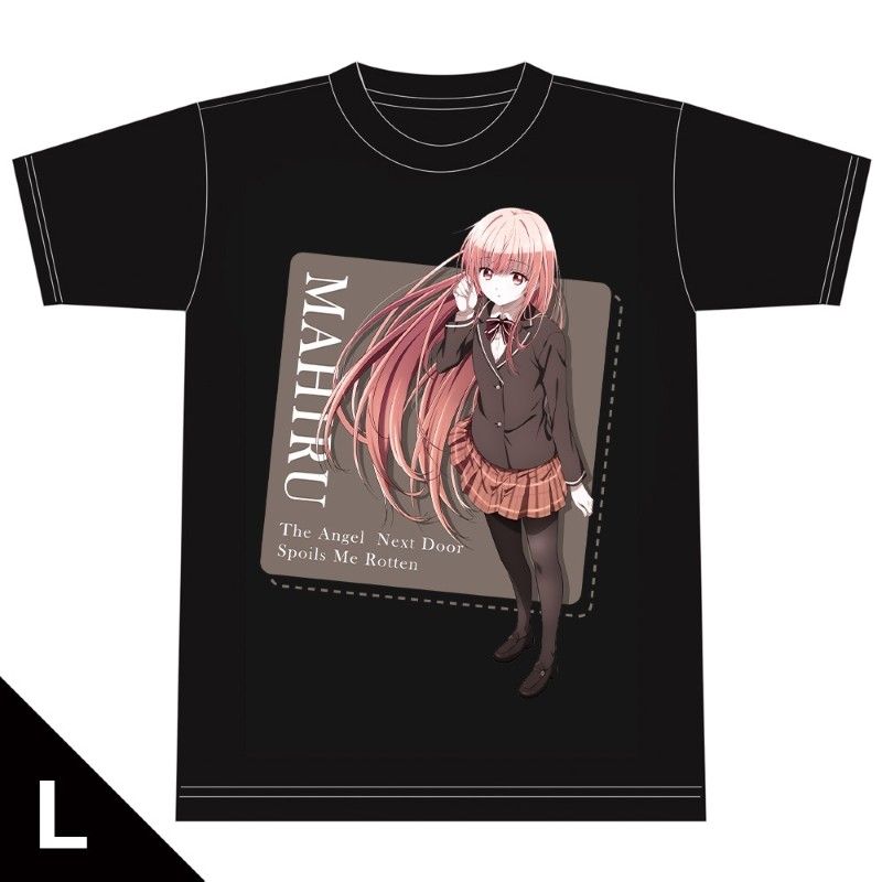 お隣の天使様にいつの間にか駄目人間にされていた件 Tシャツ 椎名真昼 キービジュアル Lサイズ