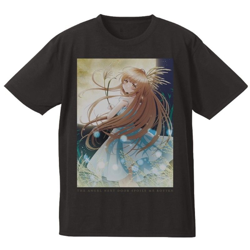 お隣の天使様にいつの間にか駄目人間にされていた件 Tシャツ 椎名真昼 十五夜Ver. Lサイズ