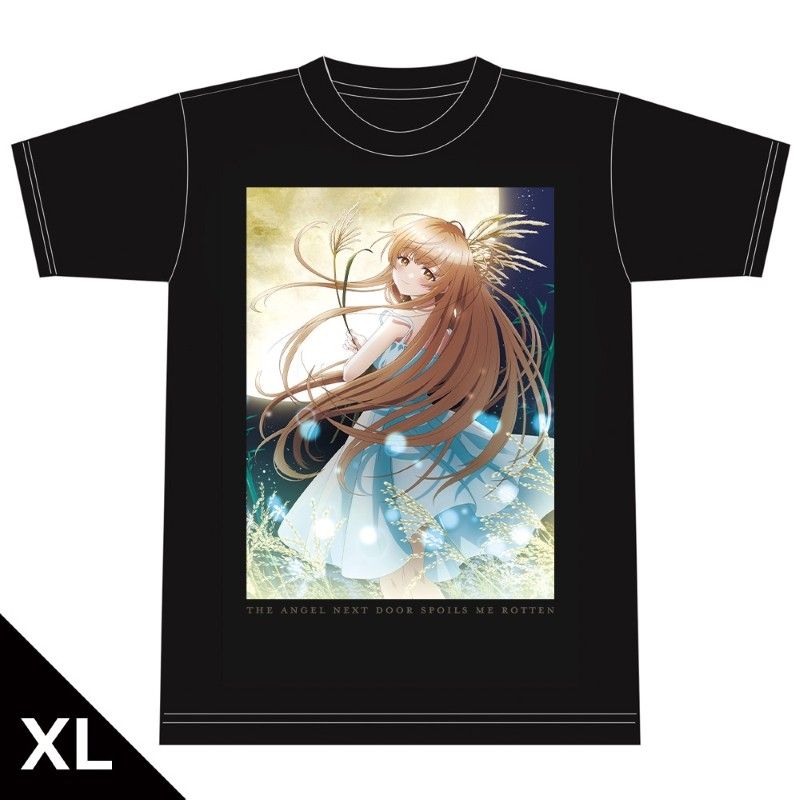 お隣の天使様にいつの間にか駄目人間にされていた件 Tシャツ 椎名真昼 十五夜Ver. XLサイズ