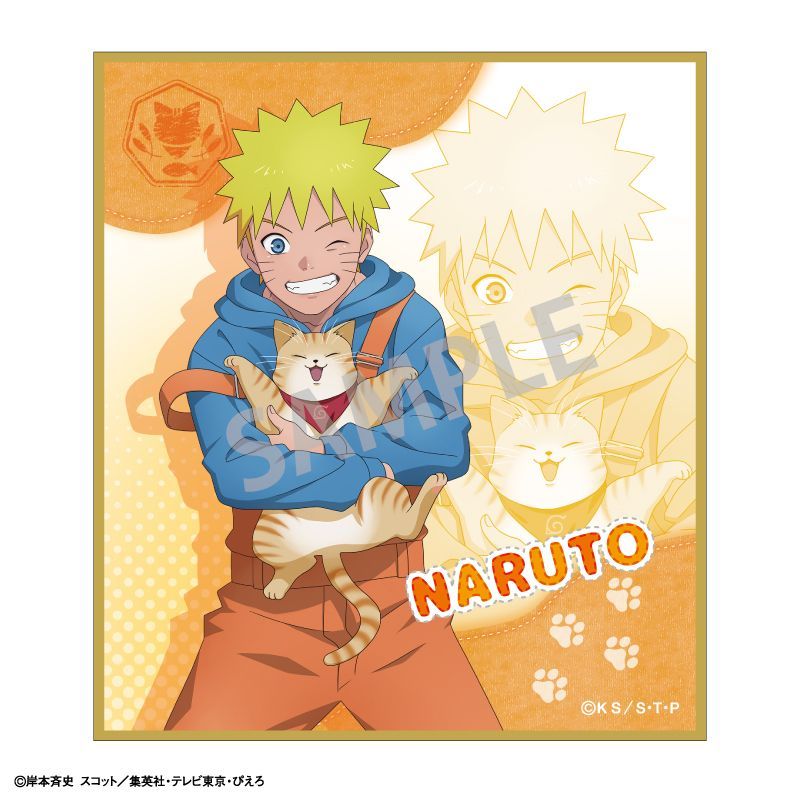 NARUTO-ナルト- 疾風伝 トレーディングミニ色紙 少年期×アニマル